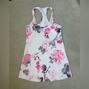 Lululemon Floral Racerback Tank Top